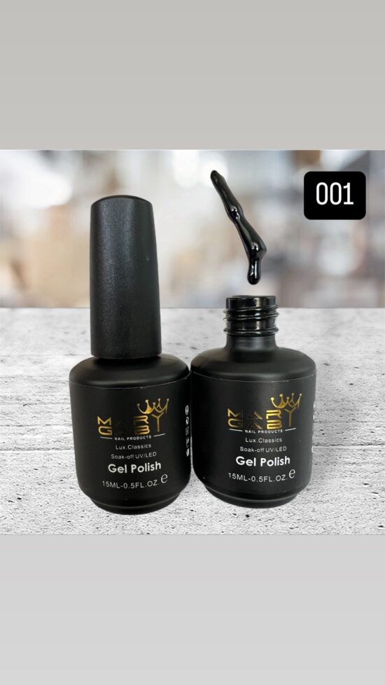 Gel Polish 15 ml No. 001 Curado en Lámpara