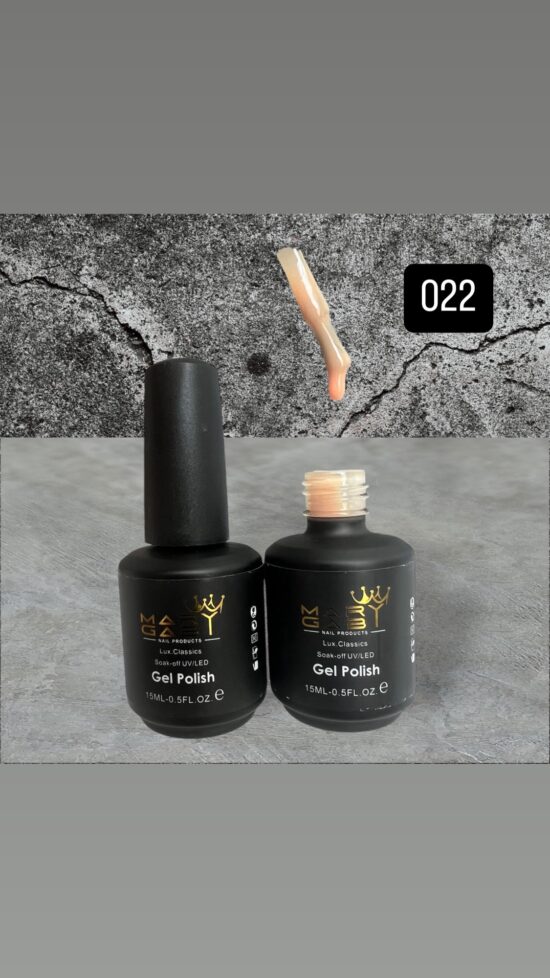 Gel Polish 15 ml No. 022 Curado en Lámpara