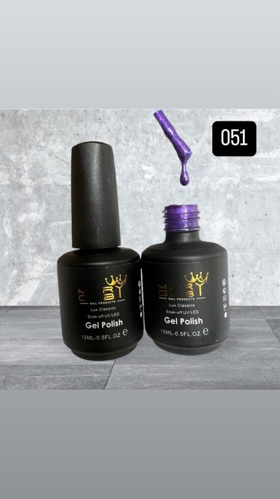 Gel Polish 15 ml No. 051 Curado en Lámpara