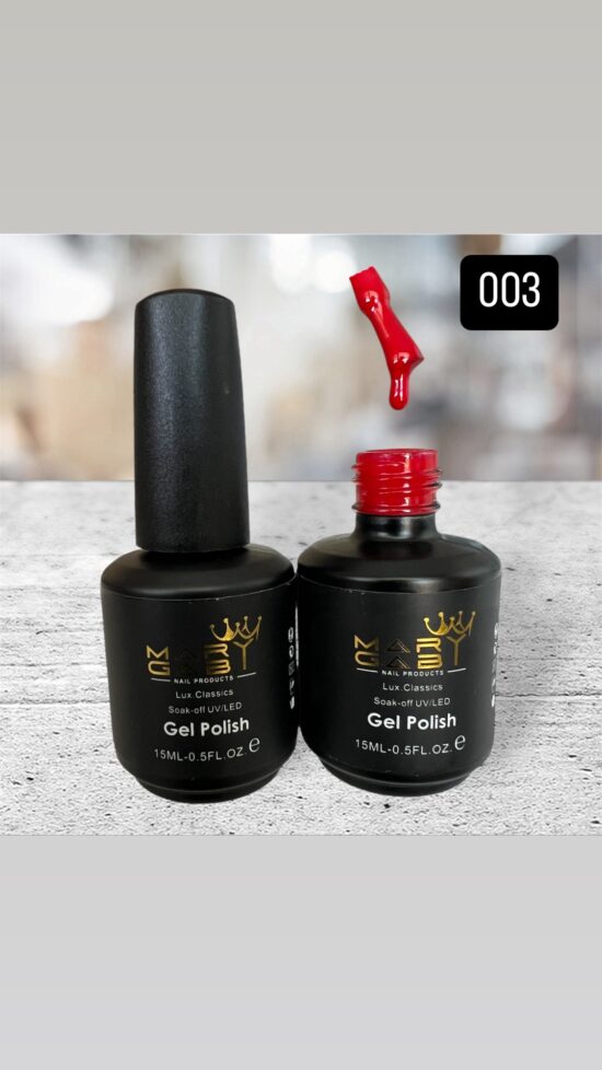 Gel Polish 15 ml No. 003 Curado en Lámpara