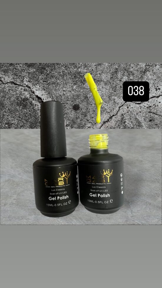 Gel Polish 15 ml No. 038 Curado en Lámpara