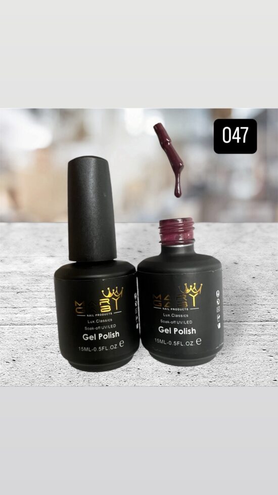 Gel Polish 15 ml No. 047 Curado en Lámpara