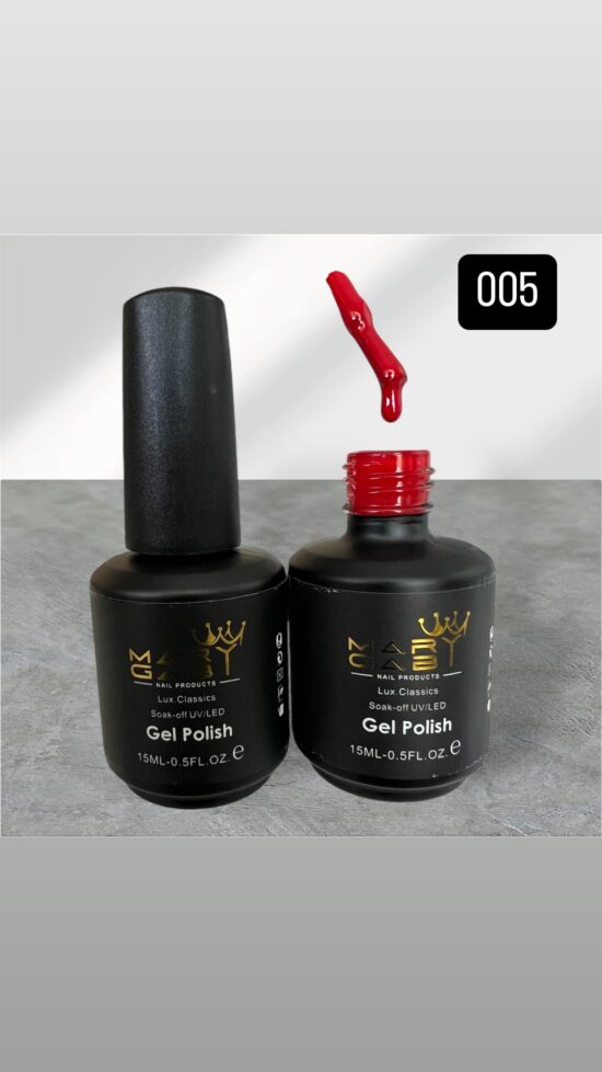 Gel Polish 15 ml No. 005 Curado en Lámpara