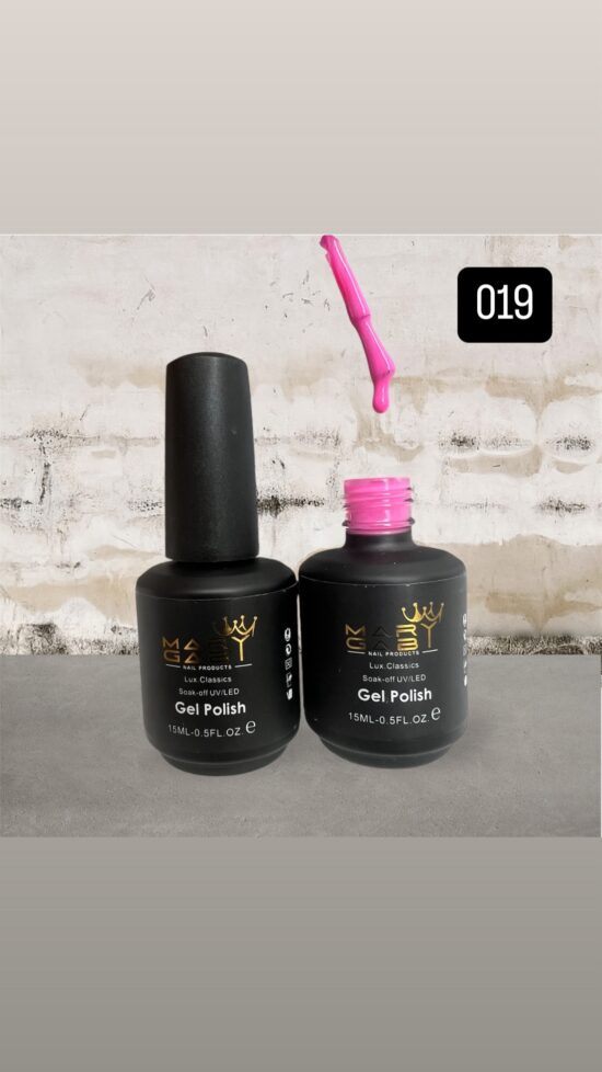 Gel Polish 15 ml No. 019 Curado en Lámpara