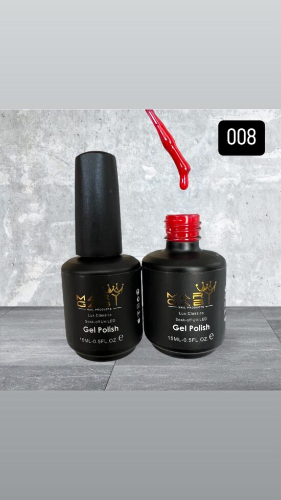 Gel Polish 15 ml No. 008 Curado en Lámpara