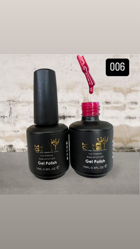 Gel Polish 15 ml No. 006 Curado en Lámpara